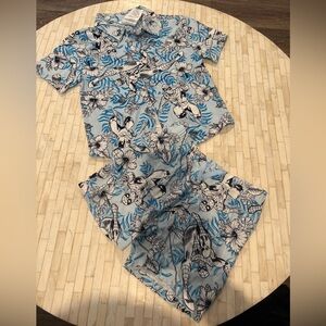 Marvel Blue and White Floral Apparel